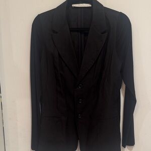 Lola & Sophie XL Black blazer with Ribbed Sleeves
